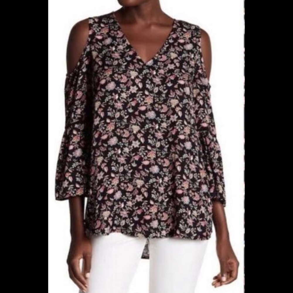 NWT Pleione.com Cold Shoulder Blouse